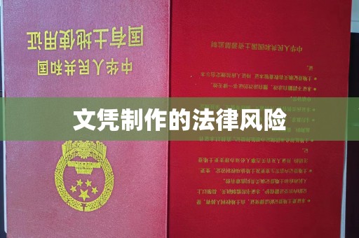 苓雅文凭制作的法律风险