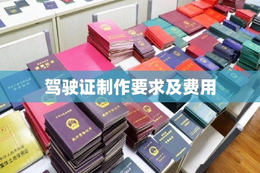 苓雅驾驶证制作要求及费用