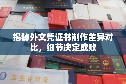 苓雅揭秘外文凭证书制作差异对比，细节决定成败