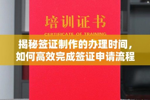 苓雅揭秘签证制作的办理时间，如何高效完成签证申请流程