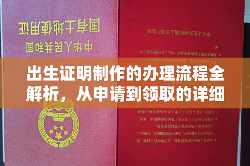 苓雅出生证明制作的办理流程全解析，从申请到领取的详细指南
