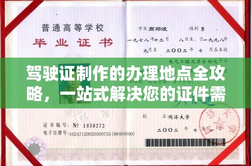 苓雅驾驶证制作的办理地点全攻略，一站式解决您的证件需求