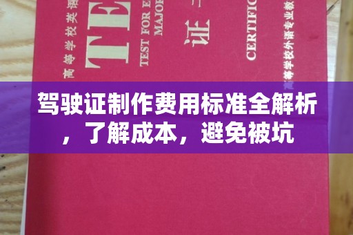 苓雅驾驶证制作费用标准全解析，了解成本，避免被坑