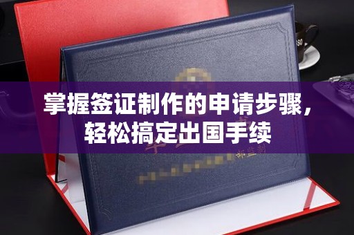 苓雅掌握签证制作的申请步骤，轻松搞定出国手续